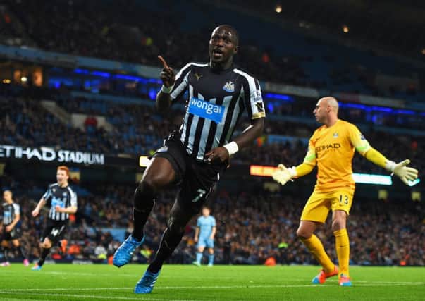 Moussa Sissoko of Newcastle United celebrates scoring their second goal. Picture: Getty
