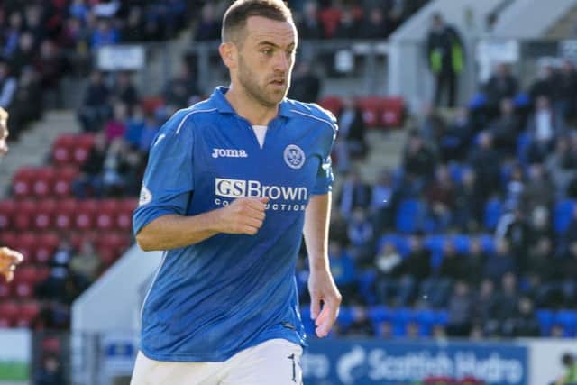 St Johnstones James McFadden will face Motherwell tonight for the first time since he was released. Picture: SNS