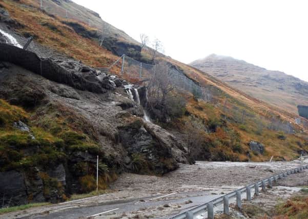 Around 2000 tonnes of debris fell on Tuesday. Picture: PA/Bear Scotland