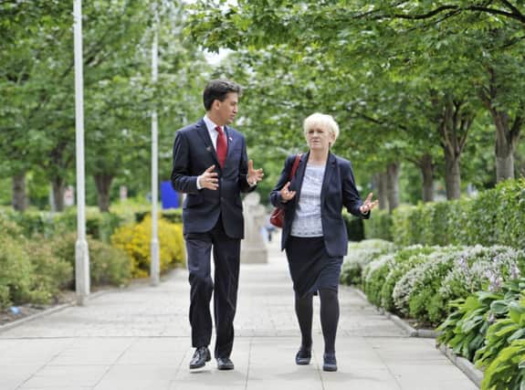 Labour Leader  Ed Miliband with the now departed leader of Scottish Labour Johann Lamont. Picture: Phil Wilkinson