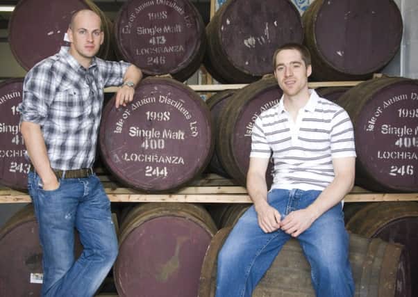 Brewdog Brewery founders 
Martin Dickie ( Director and Head Brewer) and James Watt 
(Managing Director). Picture: Complimentary