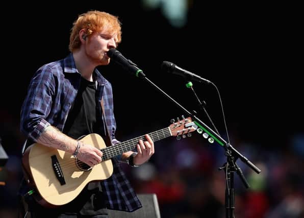 Ed Sheeran seemed to deliver what his audience wanted with just his acoustic guitar. Picture: Getty