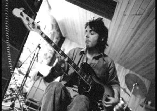 Sir Paul McCartney during Wings at the Speed of Sound rehearsals at his hideaway on Kintyre.