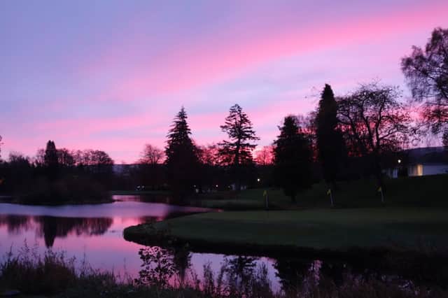 Overlooking the loch at Gleneagles as dawn breaks. Picture: Des Quinn