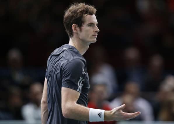 Andy Murray will face Roger Federer, Kei Nishikori and Milos Raonic. Picture: AP