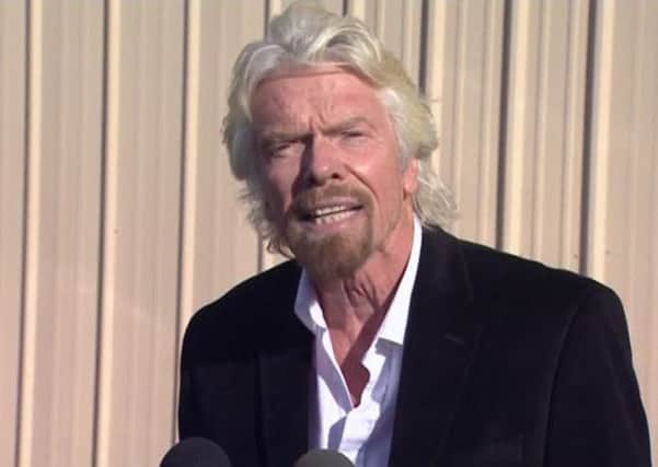 Sir Richard Branson said space travel project has global support. Picture: Reuters