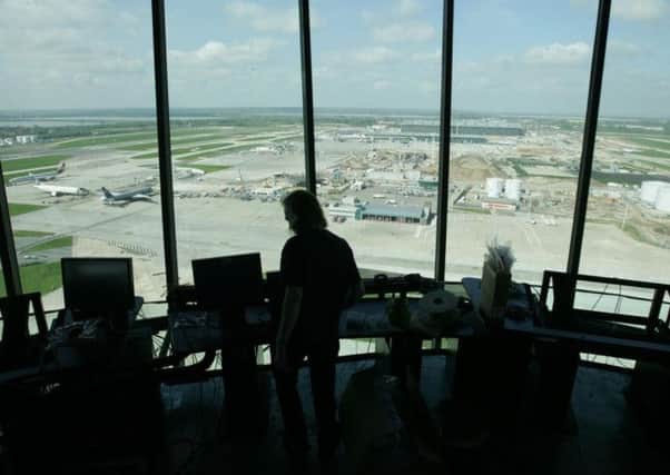 A view from inside the new Heathrow Control Tower at Heathrow Airport, London. Picture: PA