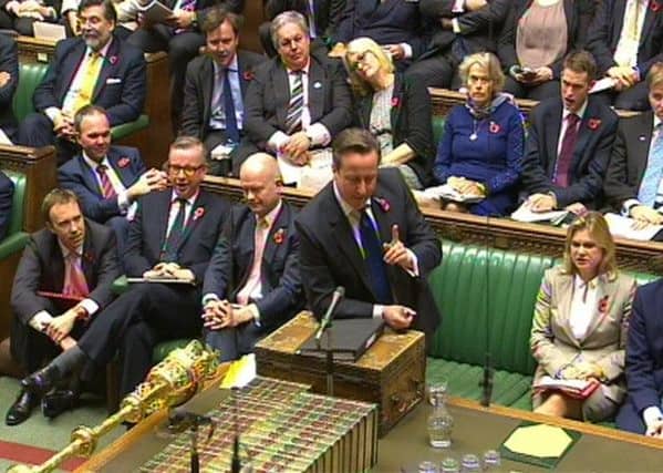 Prime Minister David Cameron speaks during Prime Minister's Questions in the House of Commons. Picture: PA