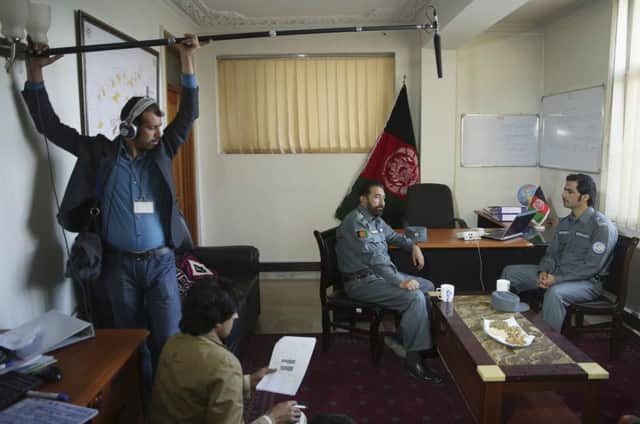 Rehearsals in Kabul for Innocent Heart, a six-part TV show aiming to win over viewers. Picture: AP