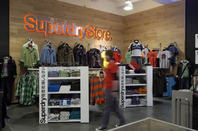Among the strongest risers was SuperGroup, owner of the Superdry fashion brand. Picture: TSPL