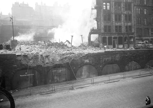 On this day in 1955 a spectacular fire in Edinburgh destroyed the CW Carr Aitkman shoe warehouse in Jeffrey Street