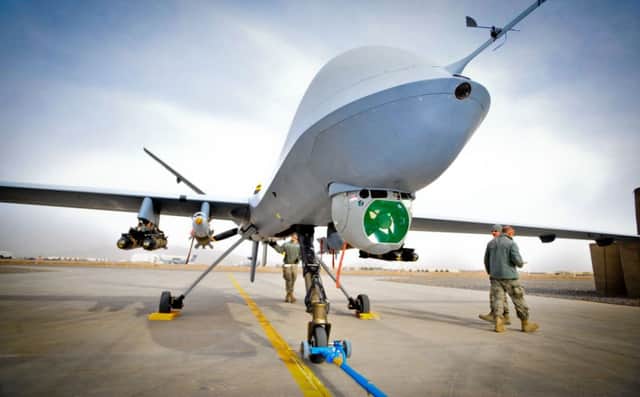 The Reaper drones are remotely controlled by pilots in the UK