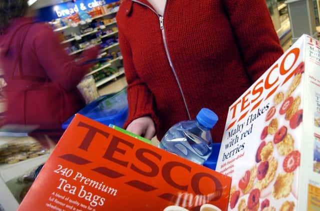 Shares in Tesco moved higher on hopes that the worst may be over after a series of dismal sales figures. Picture: TSPL