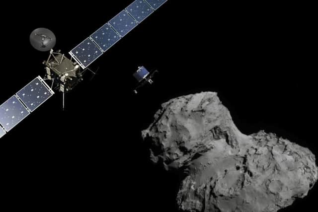 If the Philae landing is  successful, it will be the first time ever that a man-made craft has landed onto a comet. Picture: Getty