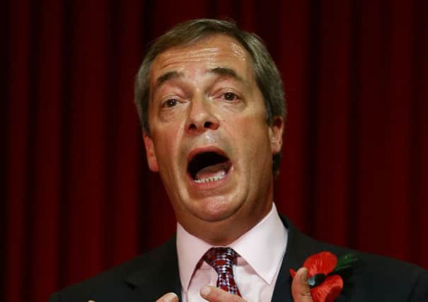 Ukip leader Nigel Farage. Picture: PA