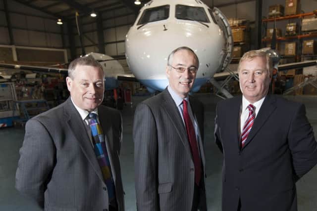 Executive chairman David Harrison, centre, was very pleased with current year trading