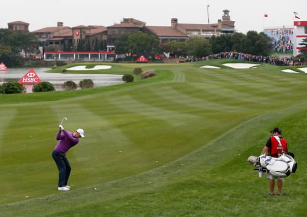 The American (fair)way: Martin Kaymer plays a shot at the World Golf Championship in Shanghai, where the course mirrored those in the US. Picture: Scott Halleran/Getty