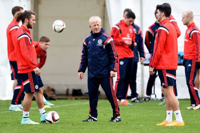 Strachan soaked up the atmosphere in Glasgow after the Republic of Ireland match. Picture: SNS