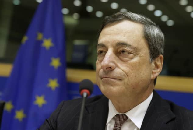 President of the European Central Bank Mario Draghi addressed the committee today. Picture: AP