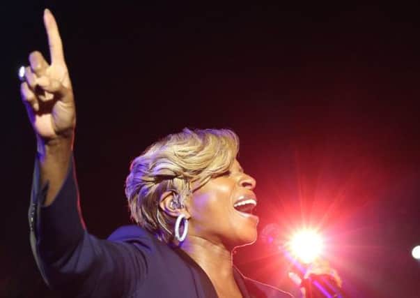 Singer/songwriter Mary J. Blige performs onstage during Ferrari Celebrates 60 Years In America. Picture: Getty