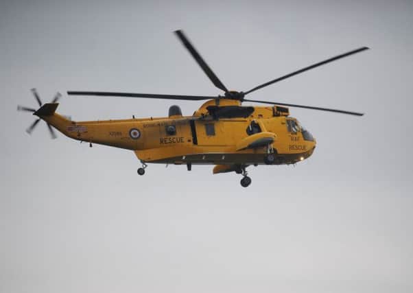 Stornoway Coastguard Helicopter, land teams from Tarbert and Stornoway Coastguard and Rescue and Police Scotland were involved in the search. Picture: TSPL