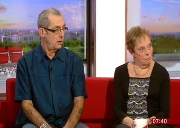 Tony and Jan Jenkinson appeared on BBC Breakfast, after they were charged an extra £100 by the hotel. Picture: PA/BBC News