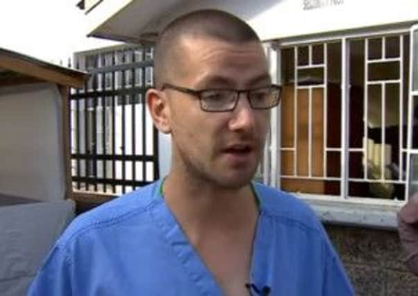 William Pooley describes the scale of the Ebola crisis at the hospital in Sierra Leone. Picture: BBC