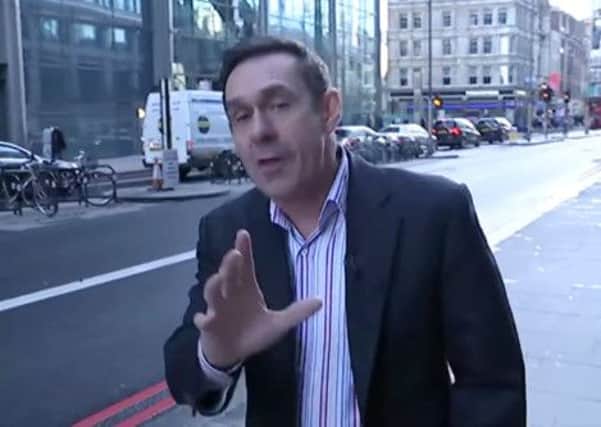 A video clip of Channel 4s economics editor Paul Mason becoming animated in the City has a big following