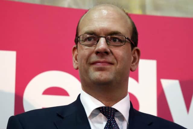 Ukip candidate Mark Reckless waits before making his victory speech at the Rochester and Strood by-election count. Picture: Getty
