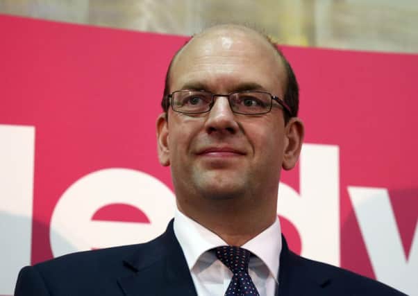 Ukip candidate Mark Reckless waits before making his victory speech at the Rochester and Strood by-election count. Picture: Getty