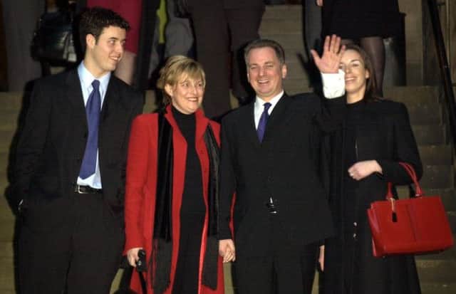 Jack McConnell, pictured with his family, was elected Scotlands First Minister on this day in 2001. Picture: PA