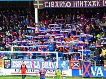 Eibars noisy home support have adopted the never-say-die attitude of Scottish fans. Picture: Contributed