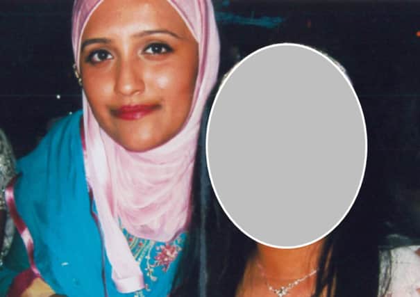 Aqsa Mahmood, 20, left, pictured at a family wedding. Picture: PA