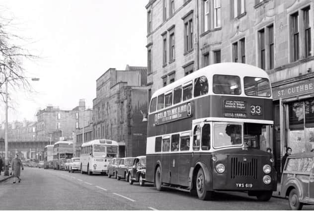 A number 33 bus out on service during the bus strike in November 1964. Picture: TSPL