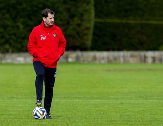 Jackie McNamara has been pleased with tempo in training. Picture: SNS