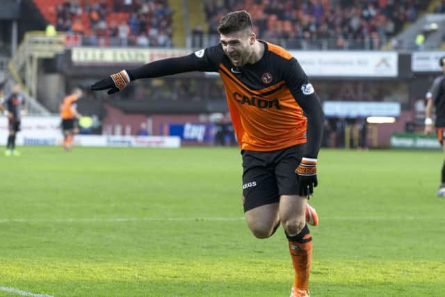 Nadir Ciftci opened the scoring for Dundee United. Picture: SNS