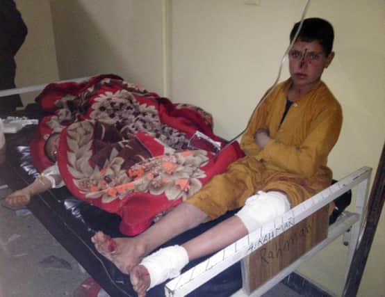 Around 20 children were taken for treatment at a hospital in Paktika. Picture: AP