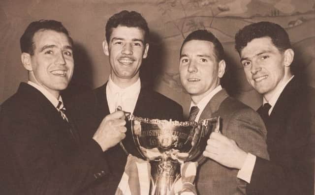 Sammy Wilson (right): Last surviving member of the Celtic team that won the Scottish League Cup Final in 1957