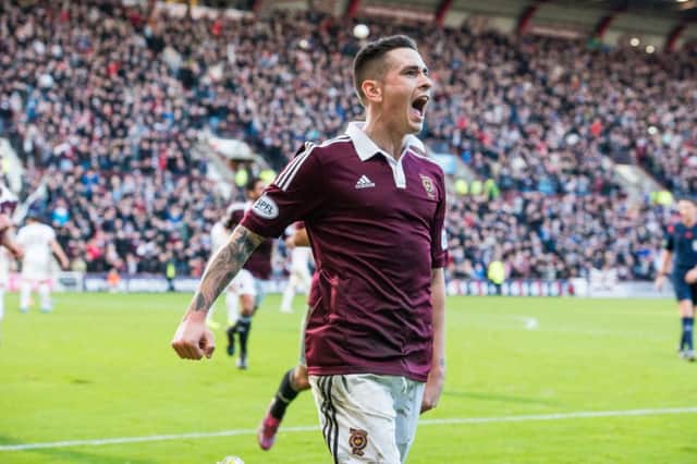 Jamie Walker scores from the penalty spot. Picture: TSPL