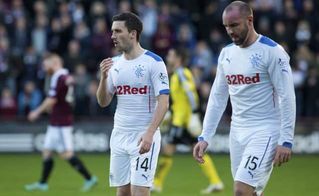 Nicky Clark, left, and Kris Boyd are just two Rangers players from whom more was expected. Picture: Kirk ORouke/Rangers FC