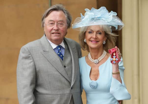 VisitEngland Chairman Penelope Cobham with partner David Mellor. Picture: Getty