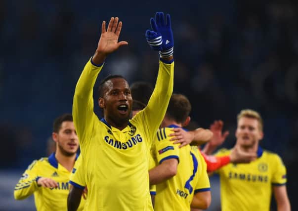 Substitute Didier Drogba got in on the scoring act on 76 minutes. Picture: Getty