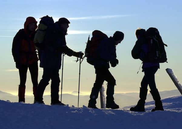 Mountain rescuers found the man wearing just running gear, in temperatures below freezing. Picture: Ian Rutherford