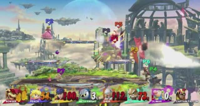 The eight player mode on Wii U is a great new addition to Smash Bros. Picture: Contributed
