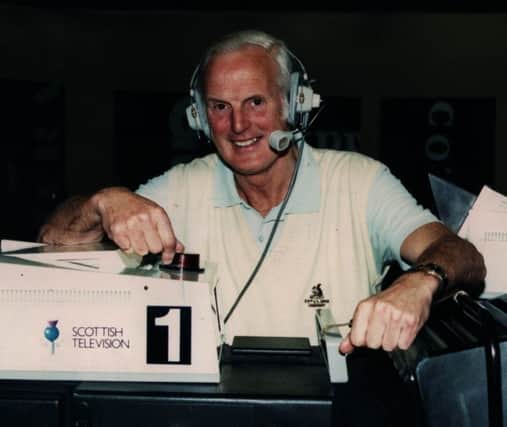 Arthur Montford in the year he retired as presenter of STVs Scotsport in 1989