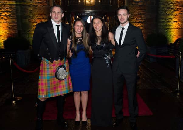Commonwealth Gold Medallists Euan Burton, Louise and Kimberley Rennicks and Josh Taylor. Picture: Alex Hewitt