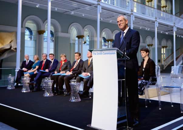 Lord Smith presents the recommendations at the National Museum of Scotland yesterday. Picture: Getty