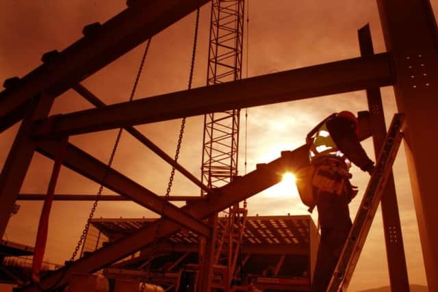 A Barr Construction working at Easter Road. Picture: TSPL