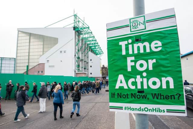 Hands On Hibs is currently working separately from Buy Hibs, but both groups want change at the club. Picture: Ian Georgeson