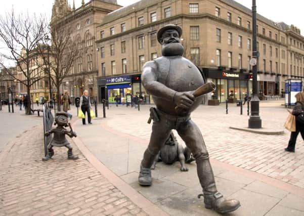 A statue of Desperate Dan in Dundee's city centre. Picture: Ian Rutherford